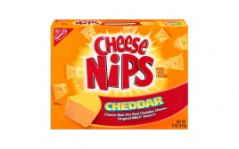 Nabisco Cheese Nips Cheddar, Baked Snack Crackers  Box  311 grams